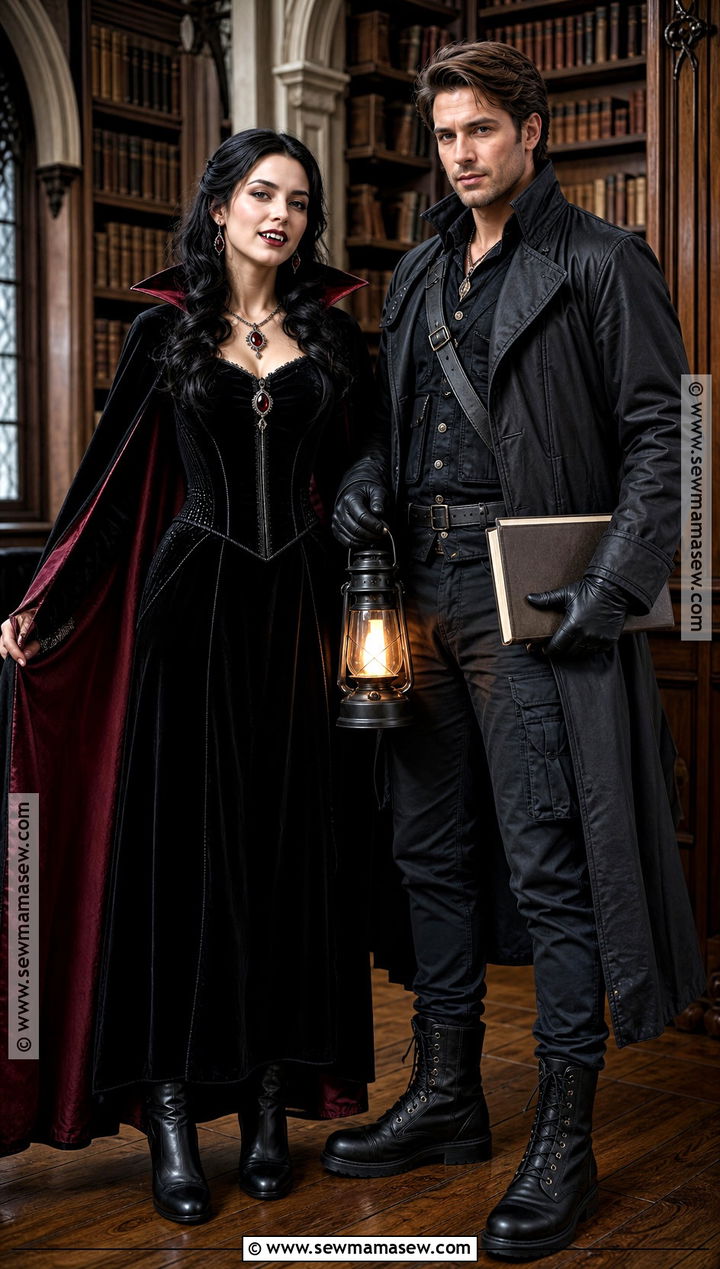Vampire Hunter And Vampire Couple Costume - 35 vampire costume ideas for couples