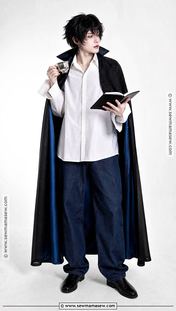 Vampire L Cosplay With White Shirt And Cape - 40 l cosplay ideas