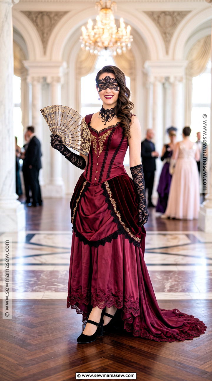Vampire Masquerade Dress With Eye Mask - 30 vampire dresses