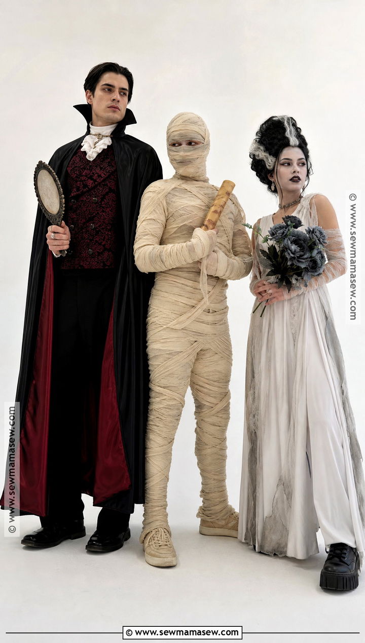 Vampire Mummy And Monster Bride Costume - 35 3 People Costume Ideas