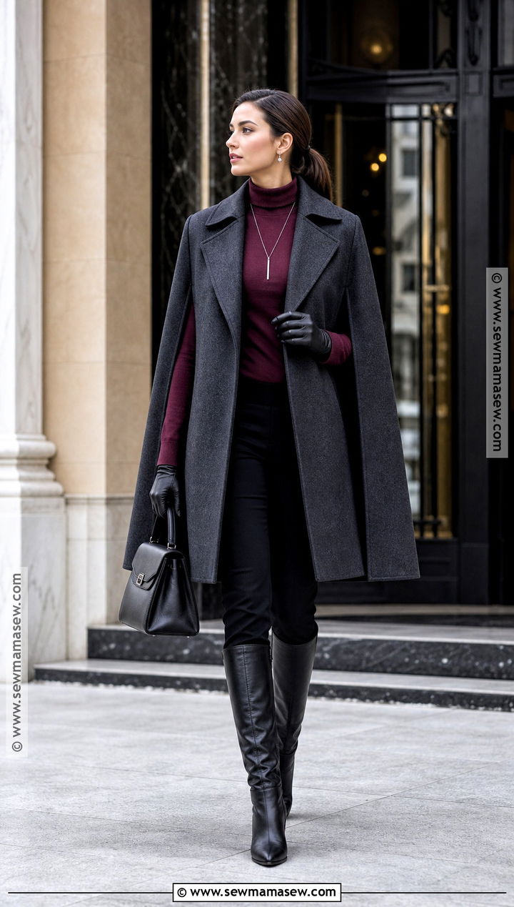 Vampire Outfit With Cape Coat - 50 vampire outfit ideas