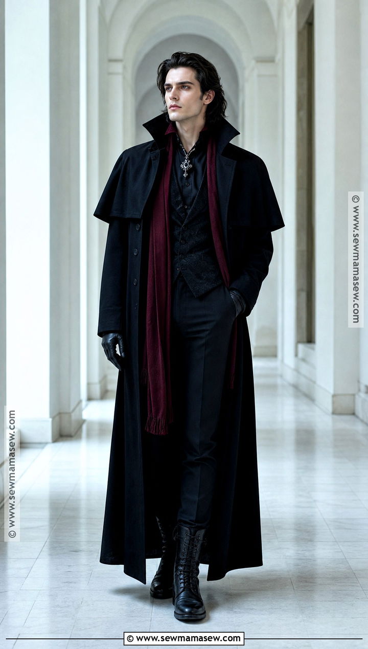 Vampire Outfit With Long Coat - 40 vampire outfit ideas for men