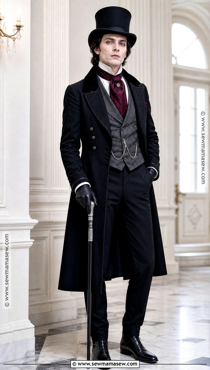 Vampire Outfit With Top Hat - 30 vampire clothes for men