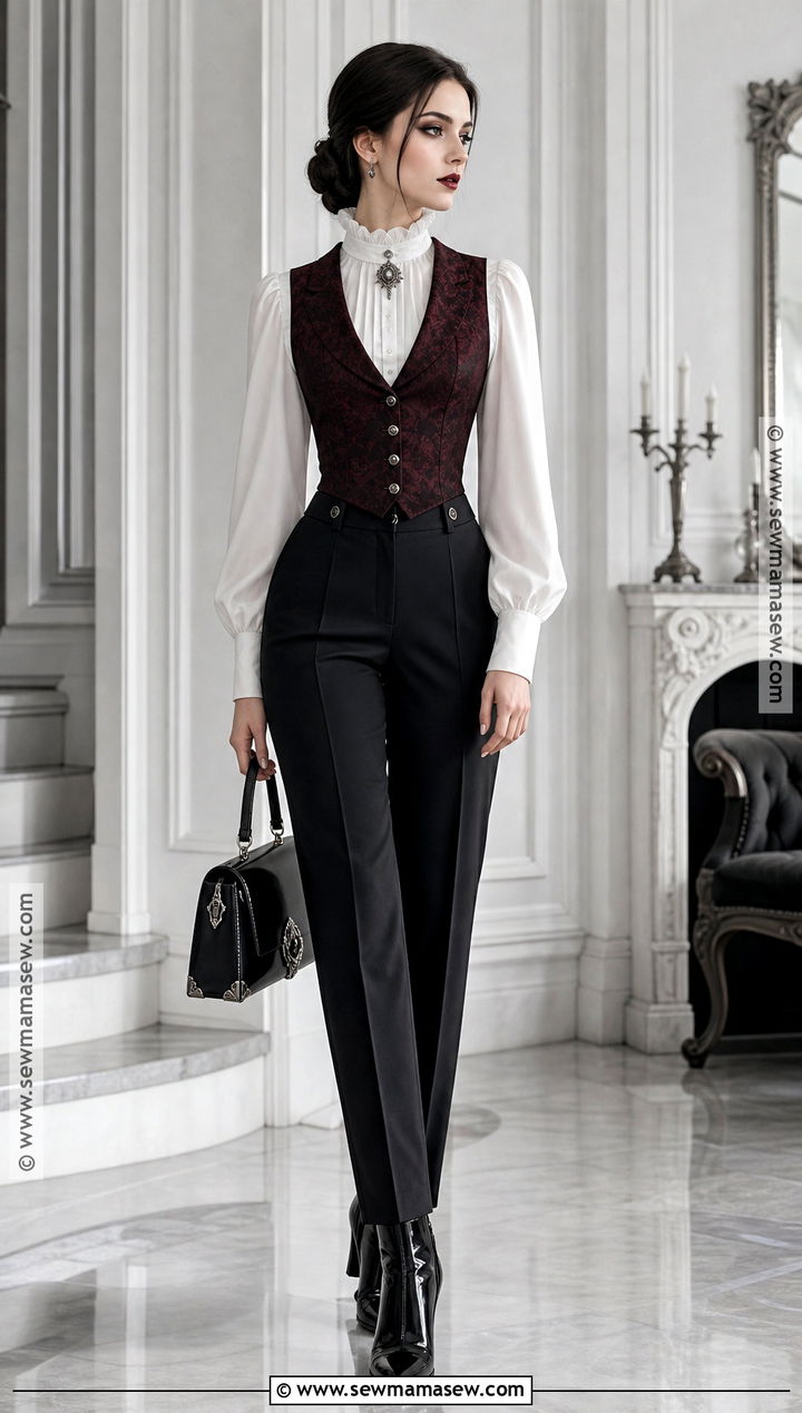 Vampire Outfit With White Blouse - 50 vampire outfit ideas