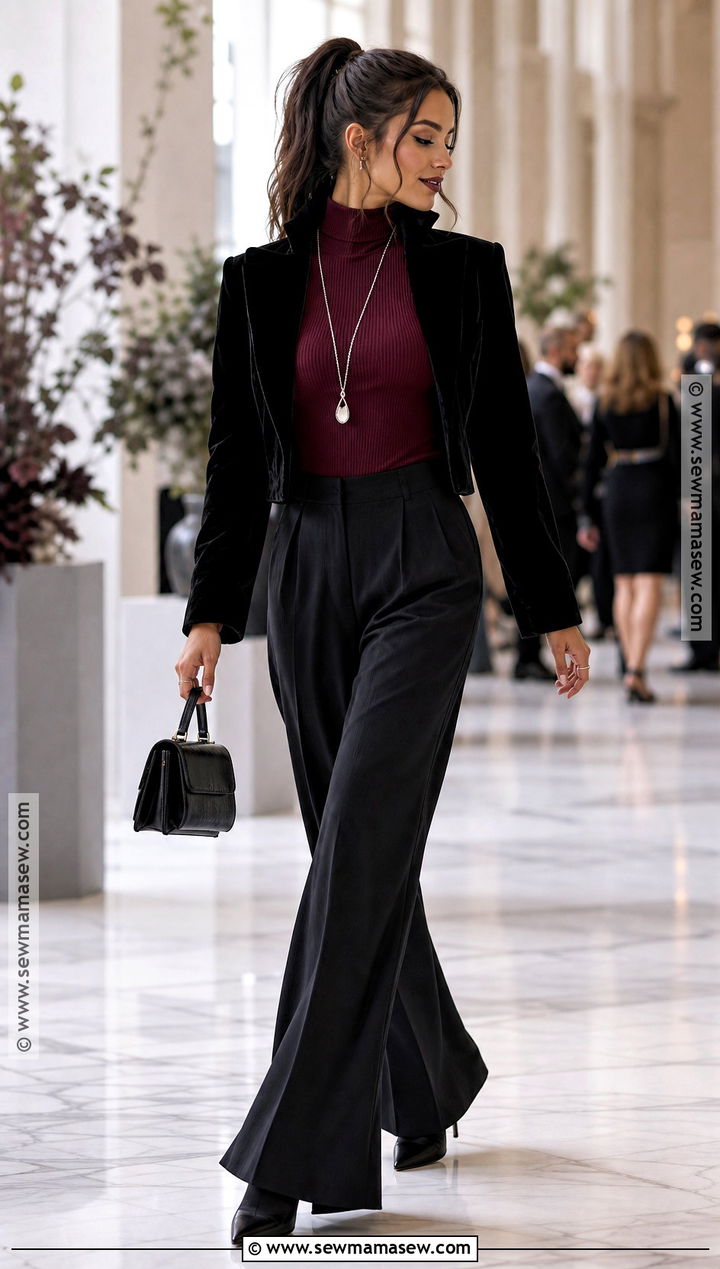 Vampire Outfit With Wide Leg Pants - 50 vampire outfit ideas
