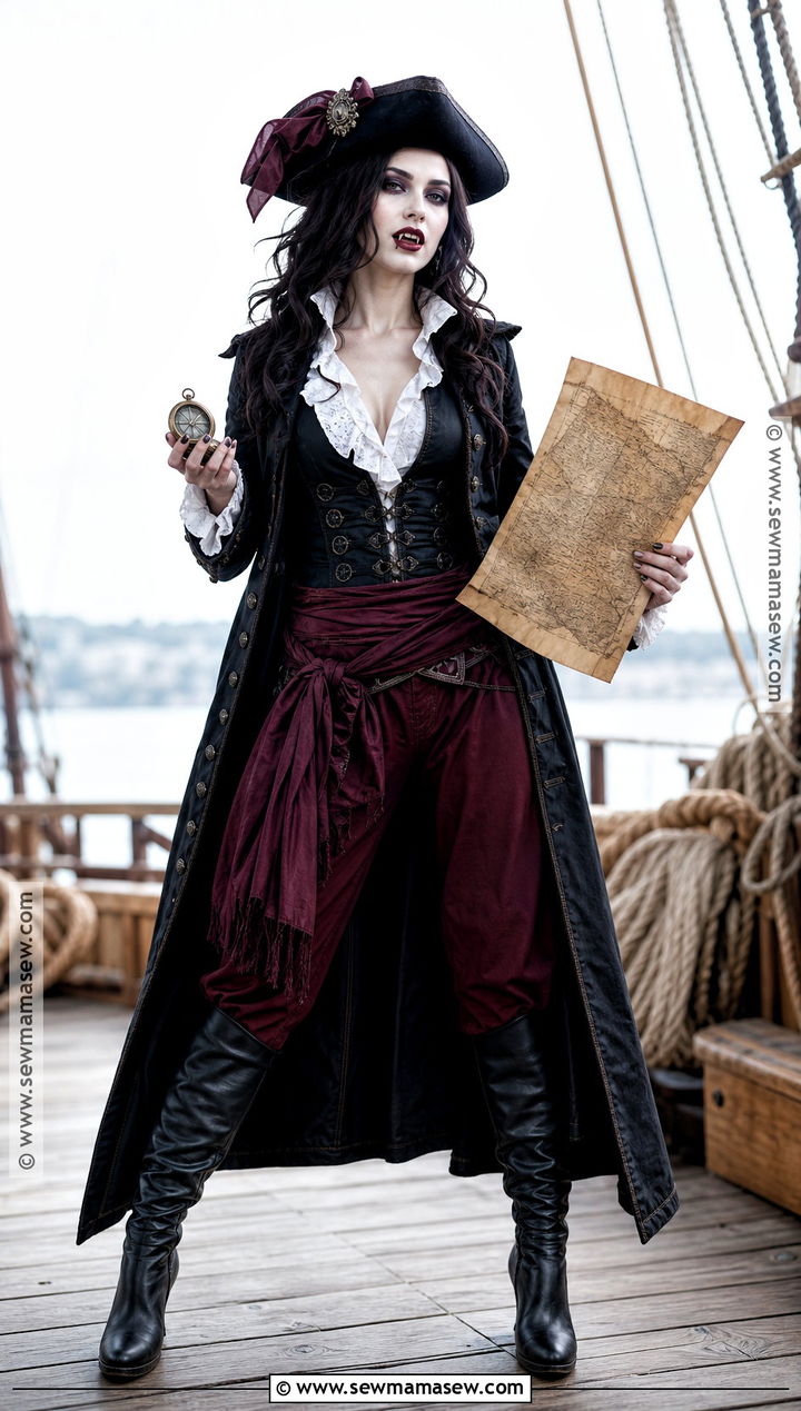 Vampire Pirate Costume With Long Coat - 30 vampire costume inspo ideas for women