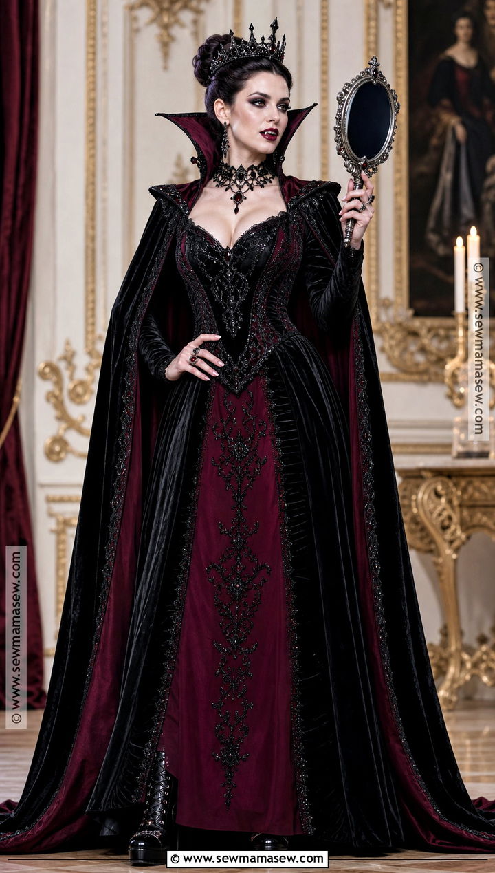 Vampire Queen Costume With Crown - 30 vampire costume inspo ideas for women