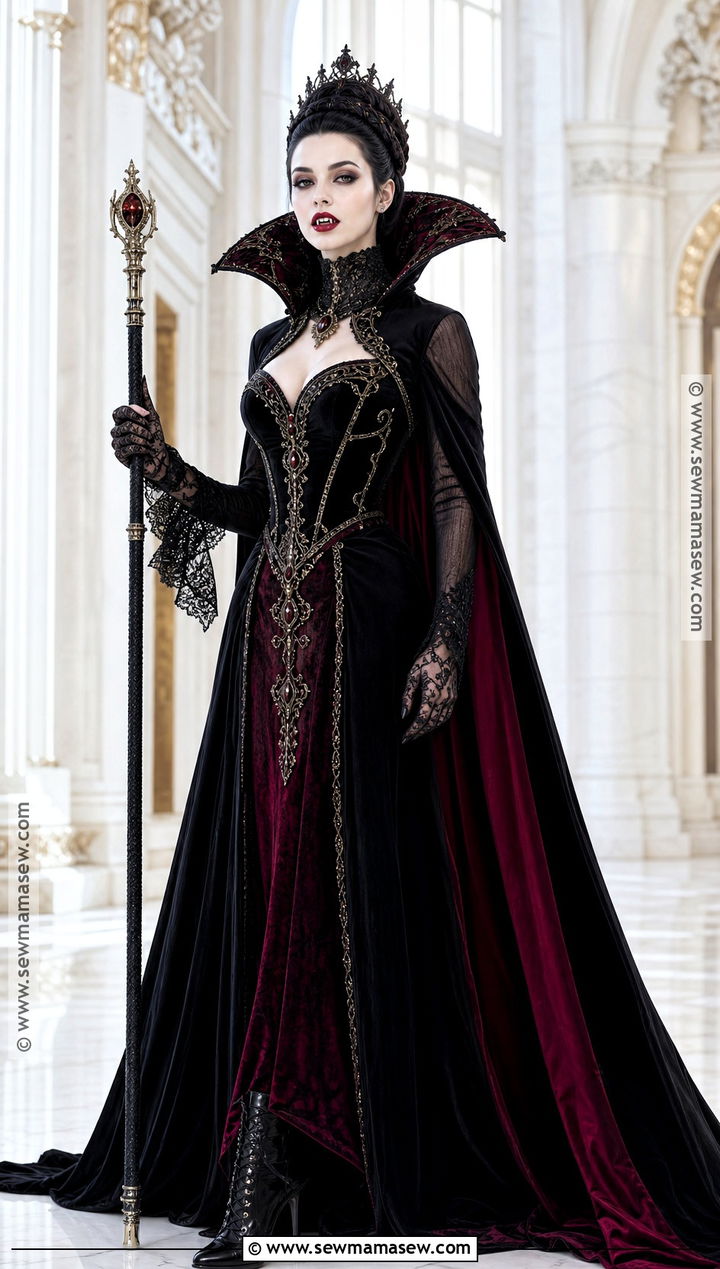 Vampire Queen Costume With Crown - 35 vampire costume ideas