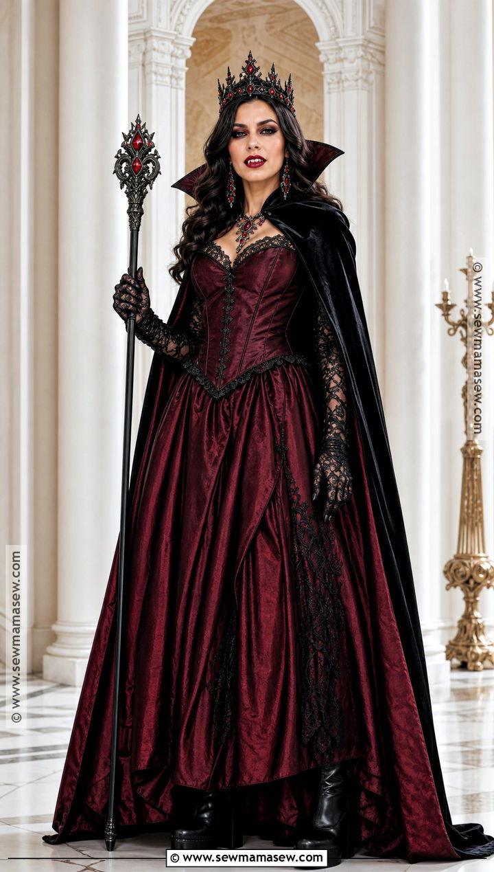 Vampire Queen Costume With Crown - 40 Vampire Halloween Costume Ideas for Women