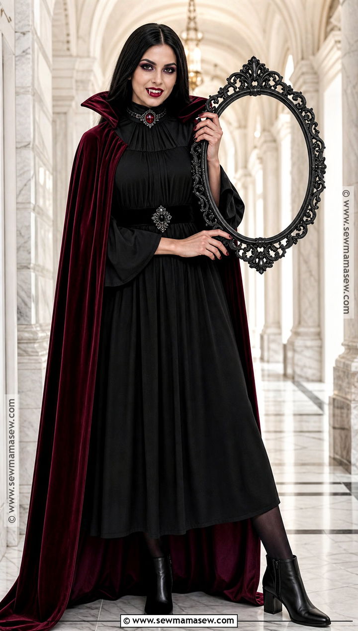 Vampire Queen Costume With Long Black Hair - 30 black hair halloween costumes ideas