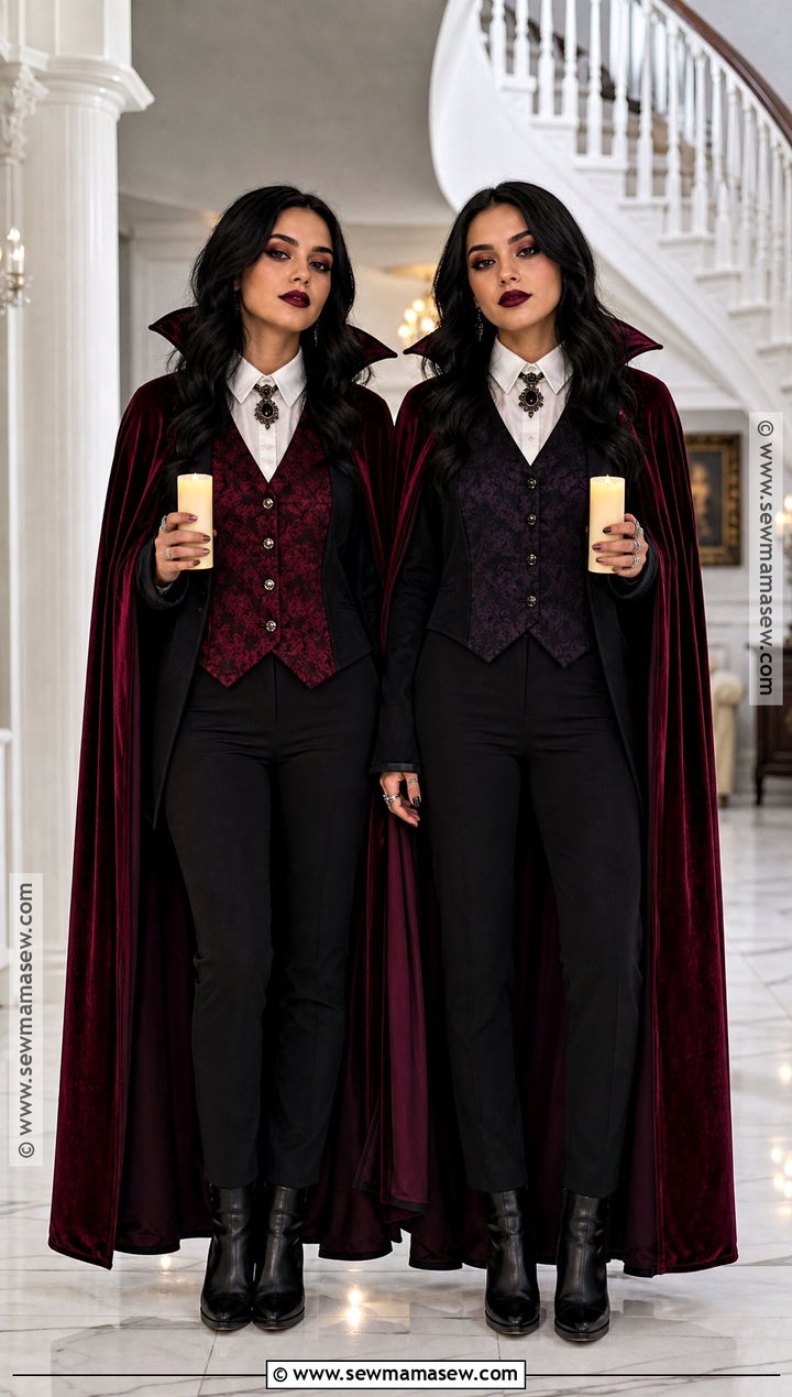 Vampire Twin Costume - 30 twin dress up ideas