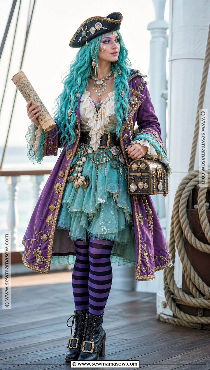 Vandala Doubloons Costume With Pirate Coat - 50 monster high costume ideas