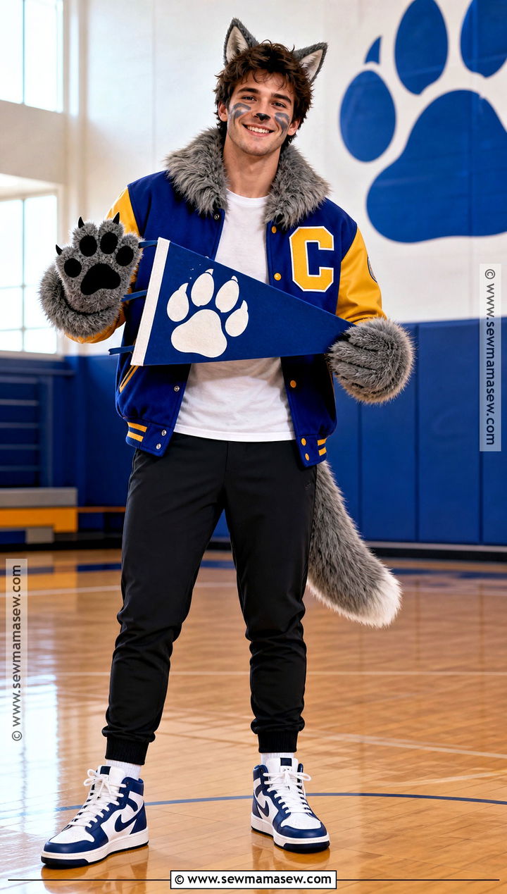 Varsity Wolf Costume - 30 wolf costume ideas for men