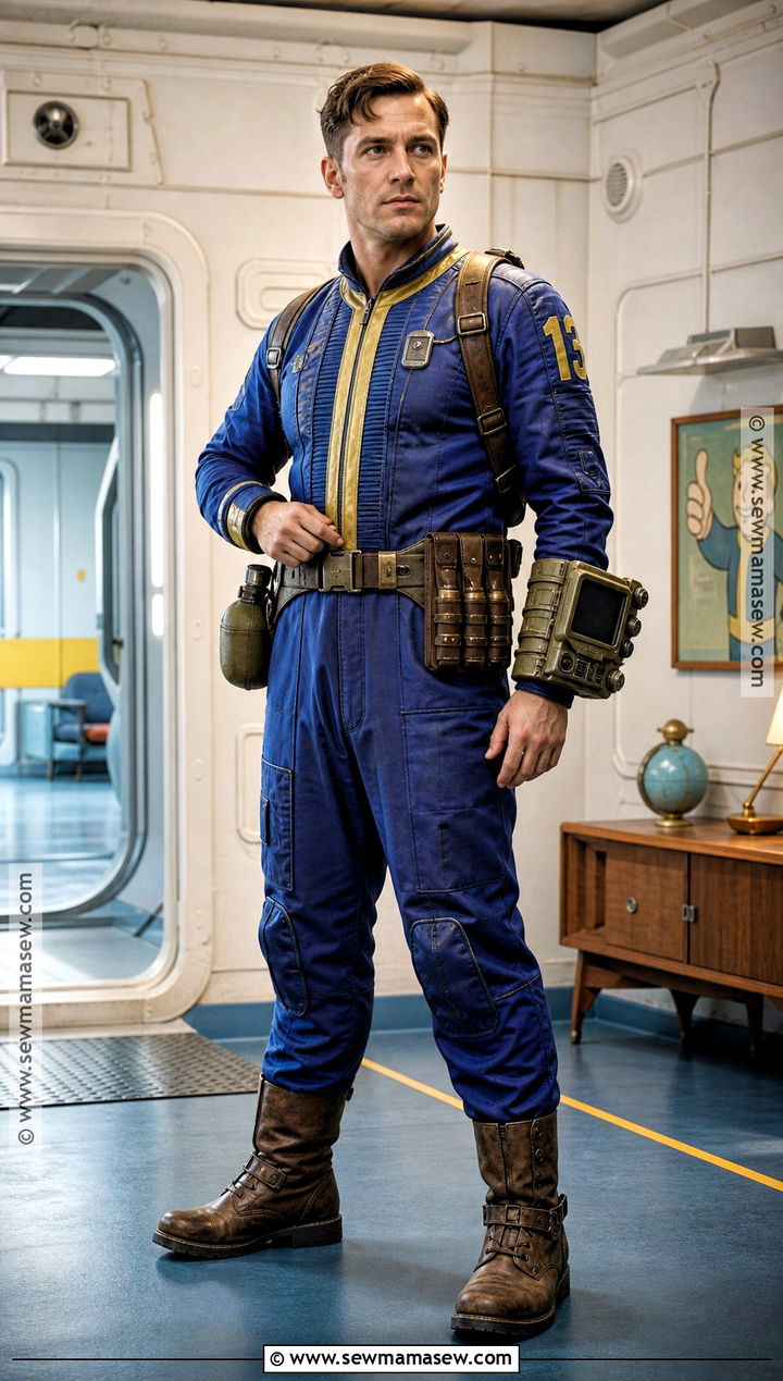 Vault Dweller Cosplay With Blue Jumpsuit - 30 Men Cosplay Ideas