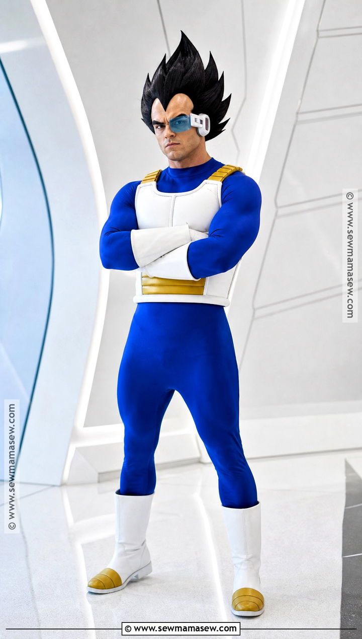 Vegeta Cosplay With Blue Battle Suit - 30 Men Cosplay Ideas
