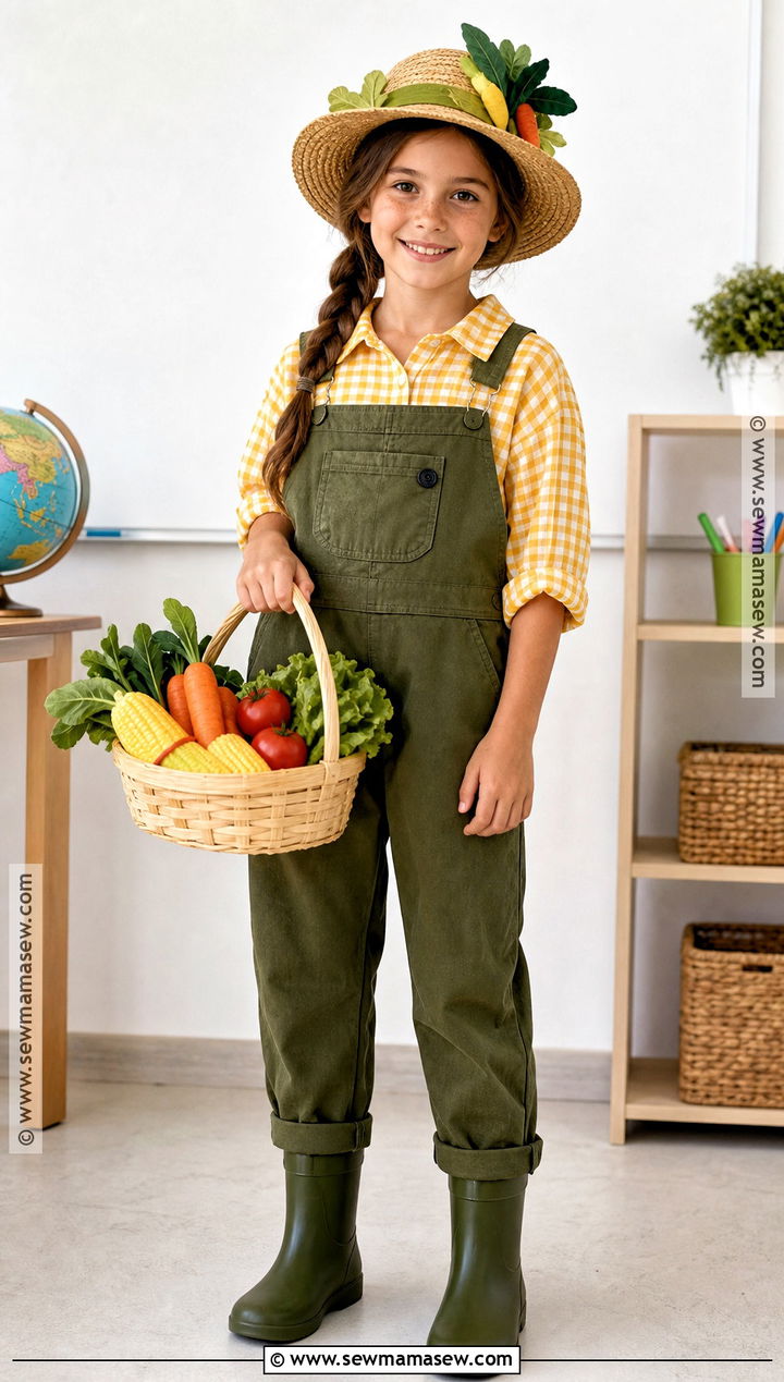 Vegetable Farmer Costume - 30 farmer dress up day at school ideas