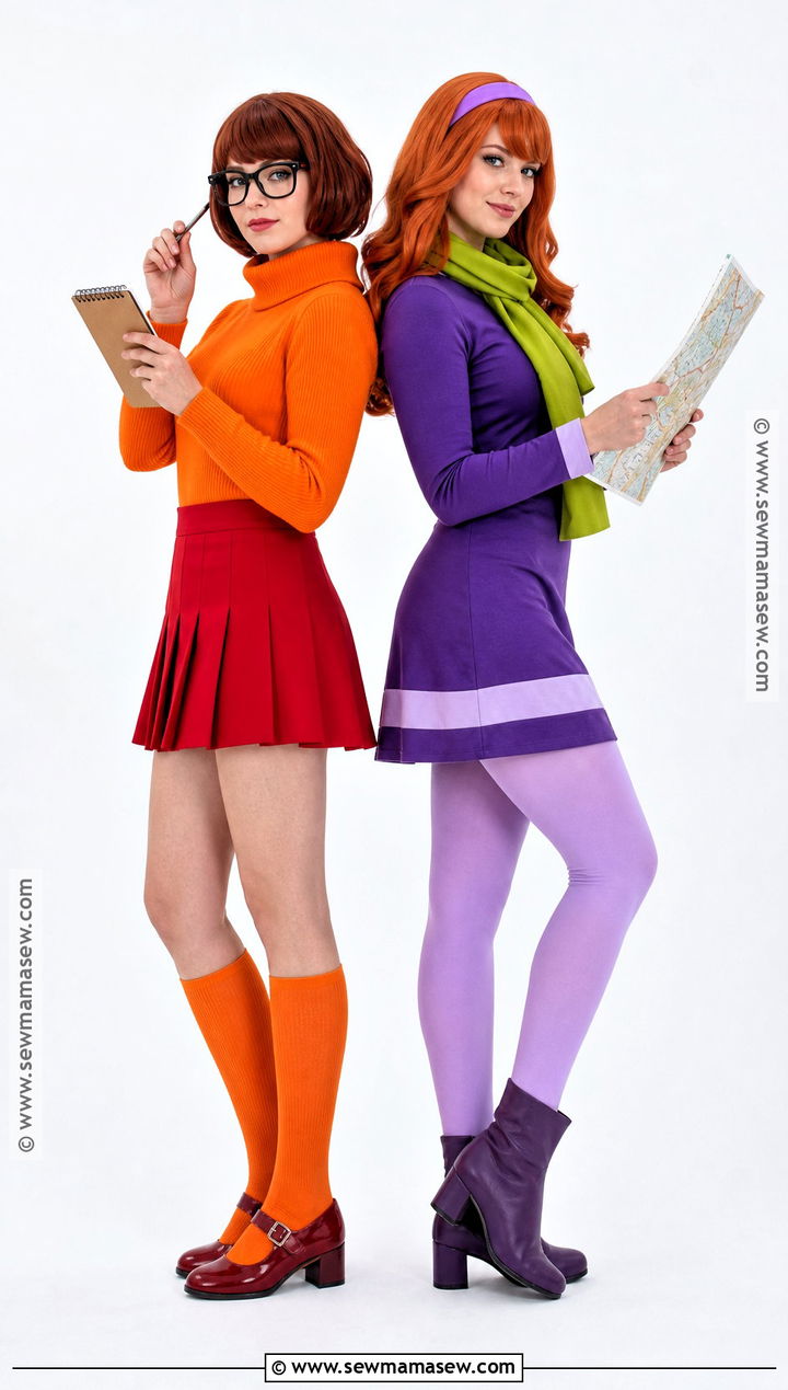 Velma And Daphne Duo Costume - 40 scooby doo halloween costumes