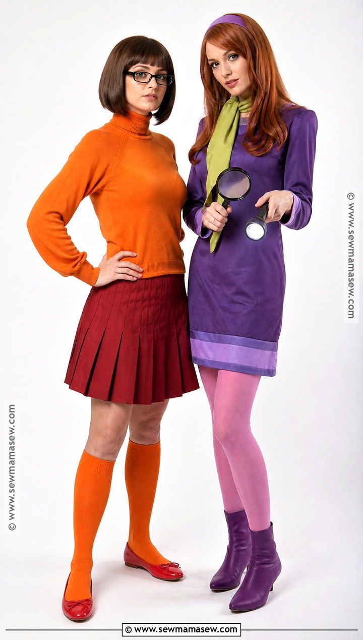 Velma And Daphne Duo Costume - 50 scooby doo costumes