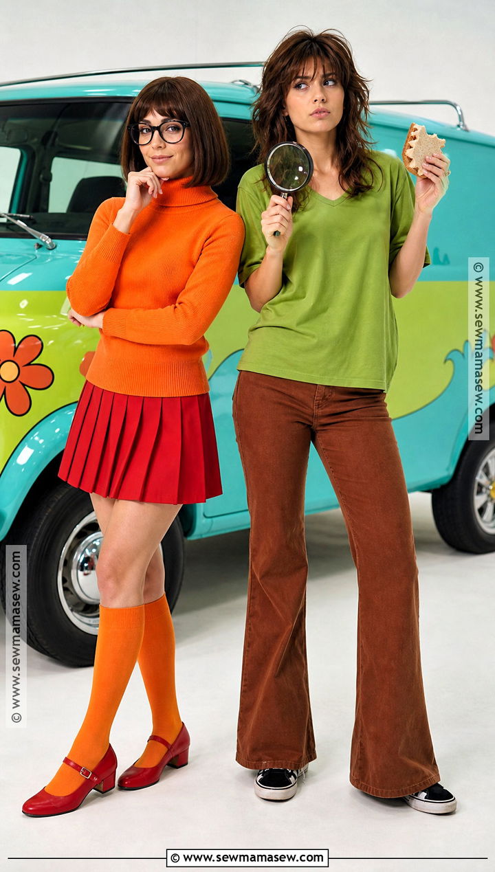 Velma And Shaggy Costume - 30 Brunette Duo Halloween Costumes