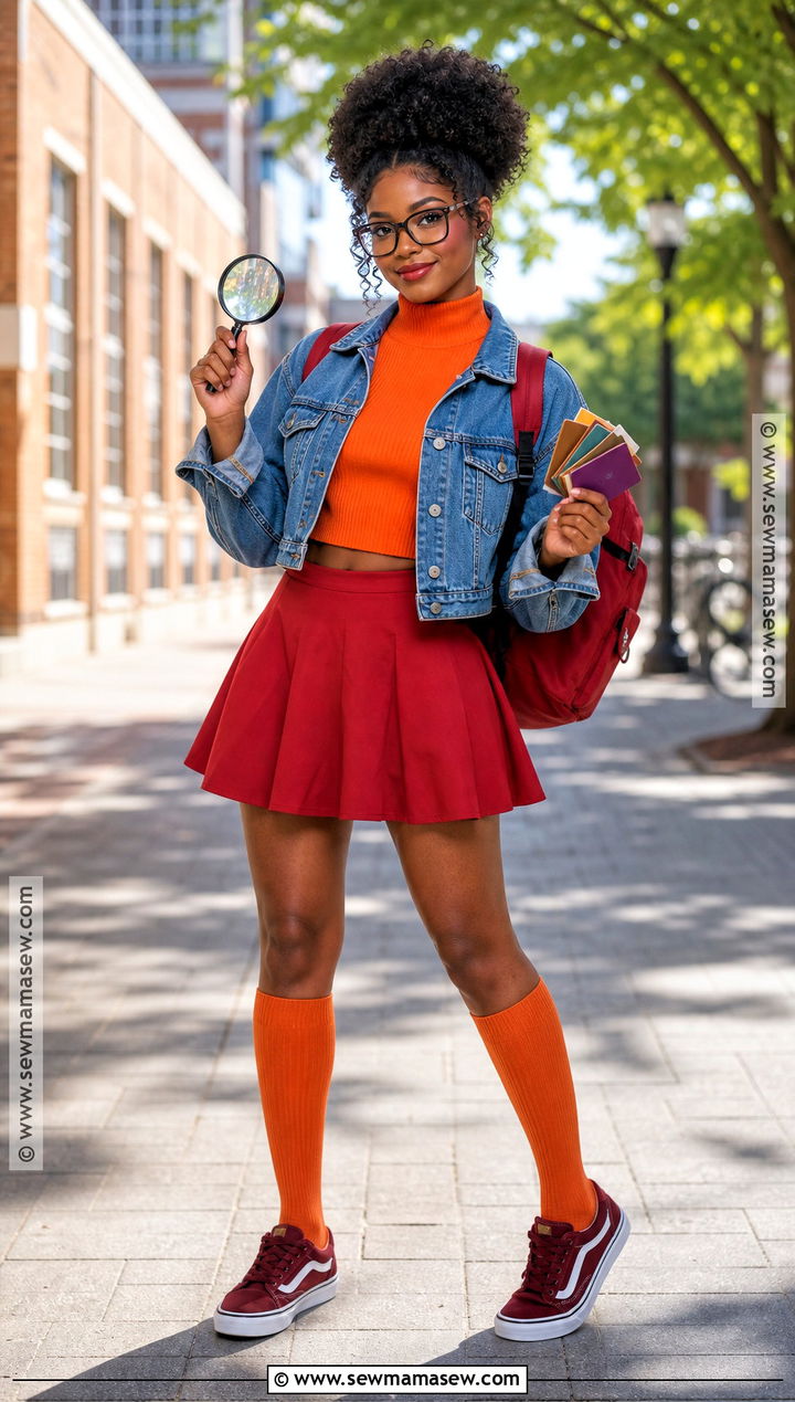 Velma Costume With Denim Jacket - 30 velma costume ideas for black women