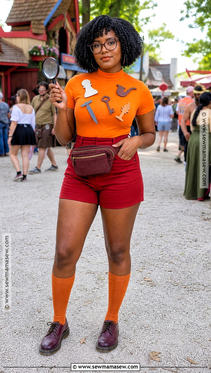 Velma Costume With Red Shorts - 30 velma costume ideas for black women