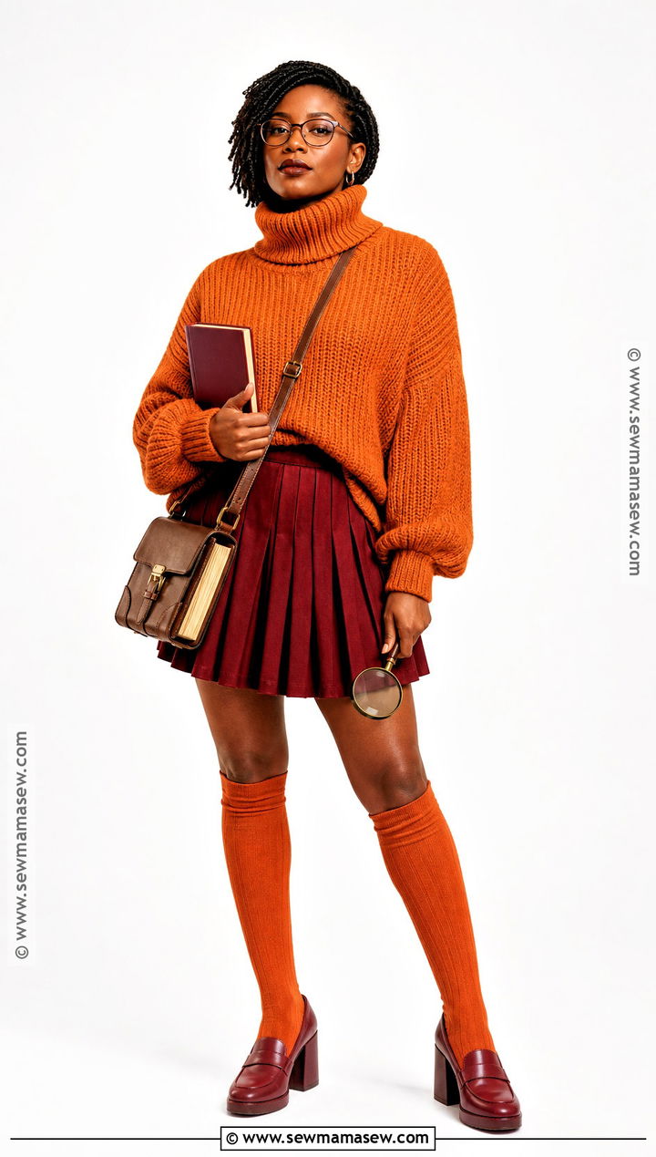 Velma Costume With Short Locs - 30 velma costume ideas for black women