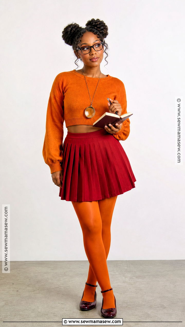 Velma Costume With Space Buns - 30 velma costume ideas for black women