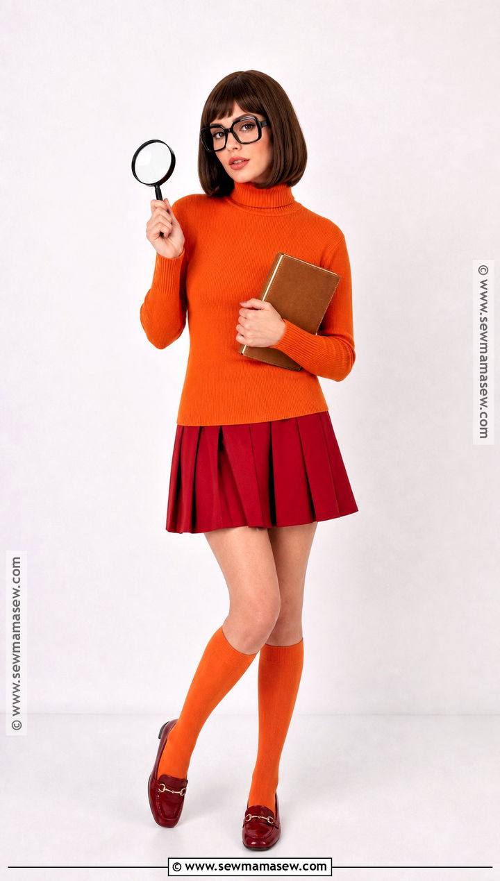 Velma Dinkley Costume - 30 brown hair halloween costume ideas