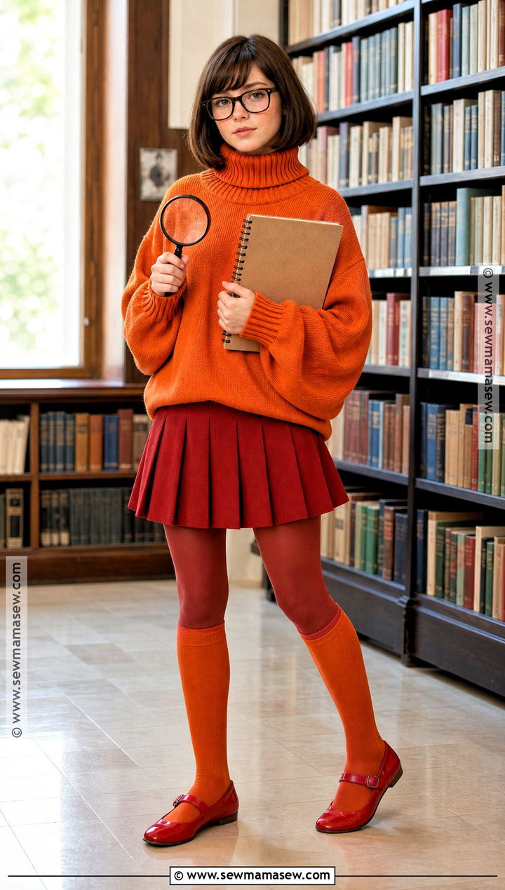Velma Orange Sweater Costume - 30 Good Halloween Costumes for Teenagers