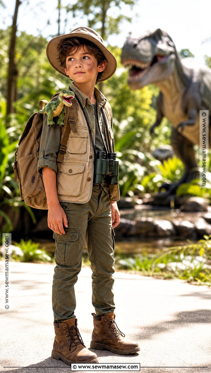 Velociraptor Trainer Costume - 45 boy halloween costumes