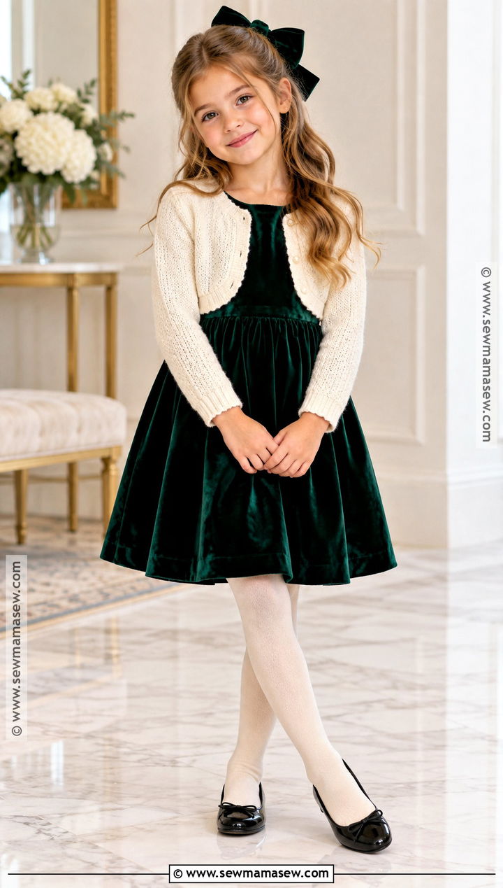 Velvet Autumn Party Dress - 15 girls autumn dresses