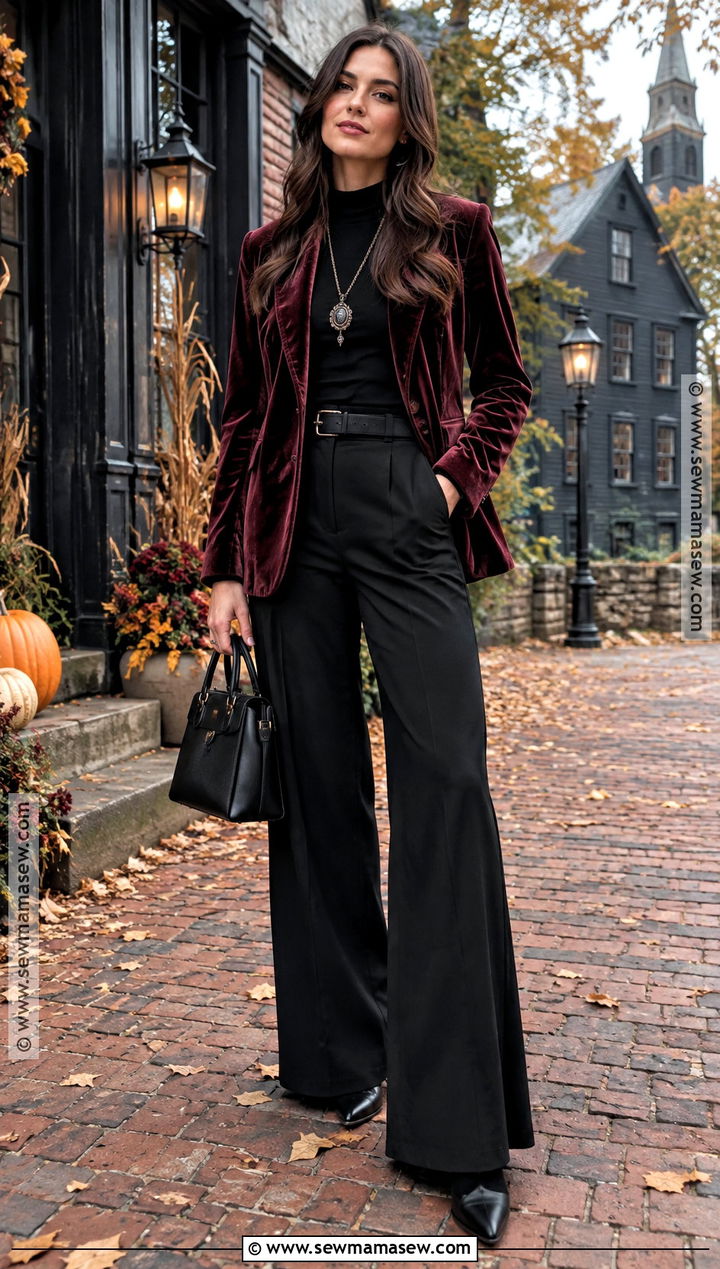 Velvet Blazer Salem Witch Outfit - 20 salem outfits fall witch