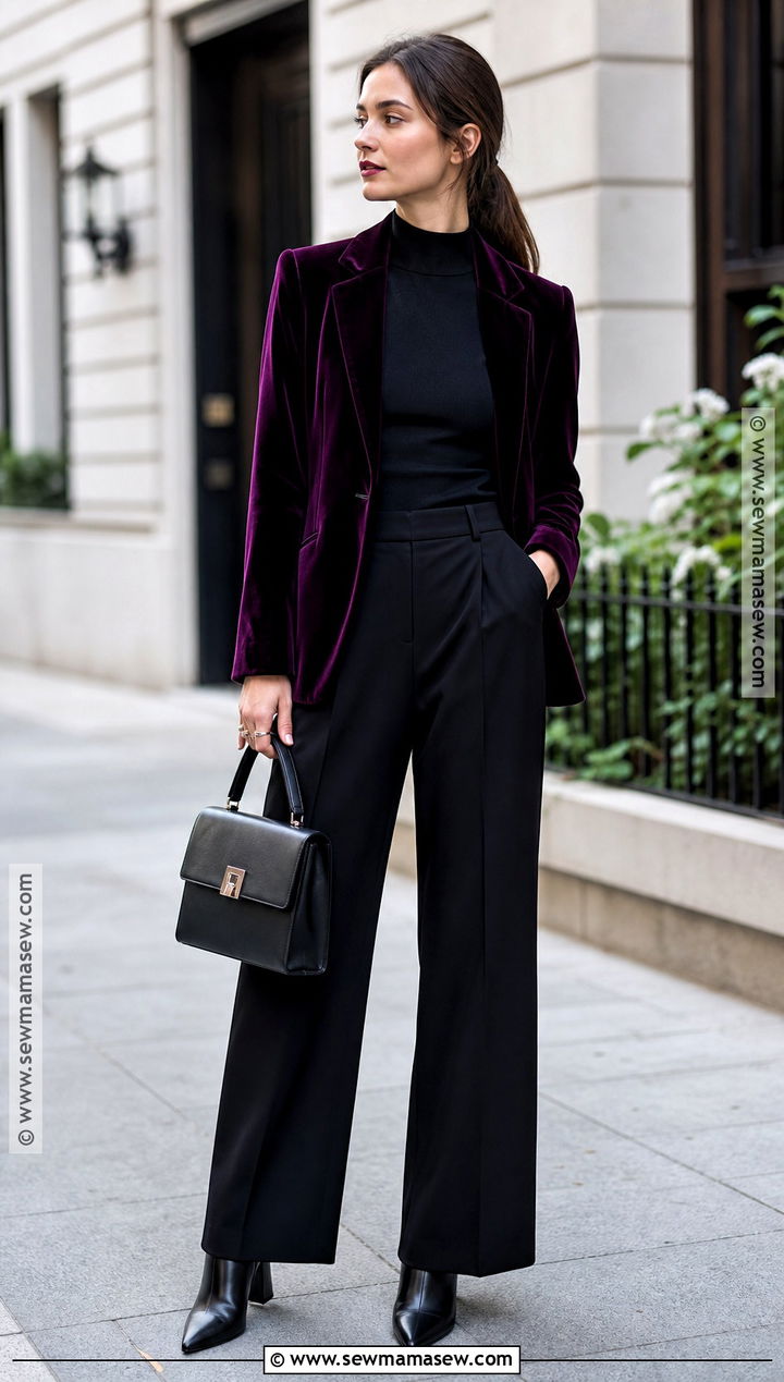 Velvet Blazer Witch Outfit - 35 witch outfit ideas
