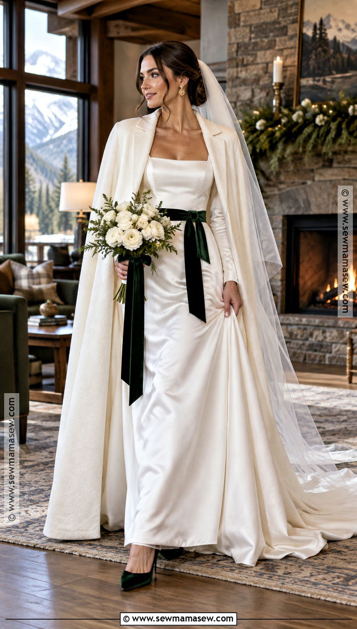 Velvet Detail November Wedding Dress - 15 november wedding dress brides ideas