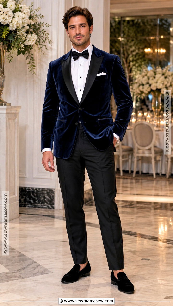 Velvet Dinner Jacket Fall Wedding Attire - 20 mens fall wedding attire ideas