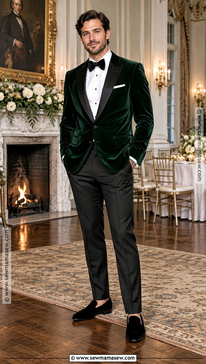 Velvet Dinner Jacket For A November Wedding - 15 november wedding groom attire ideas