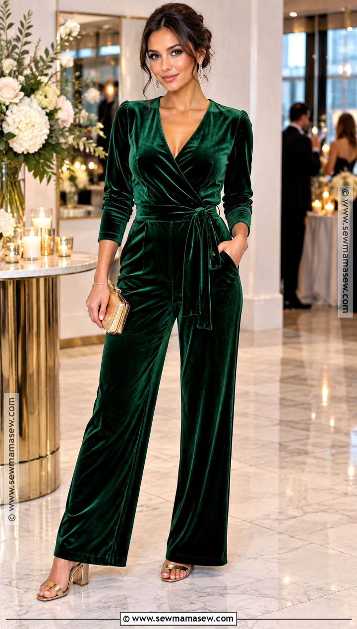 Velvet Jumpsuit Birthday Outfit - 15 fall birthday outfit ideas for women