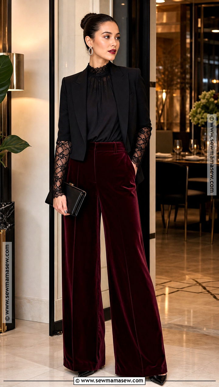 Velvet Pants Vampire Outfit - 40 vampire outfit ideas for females