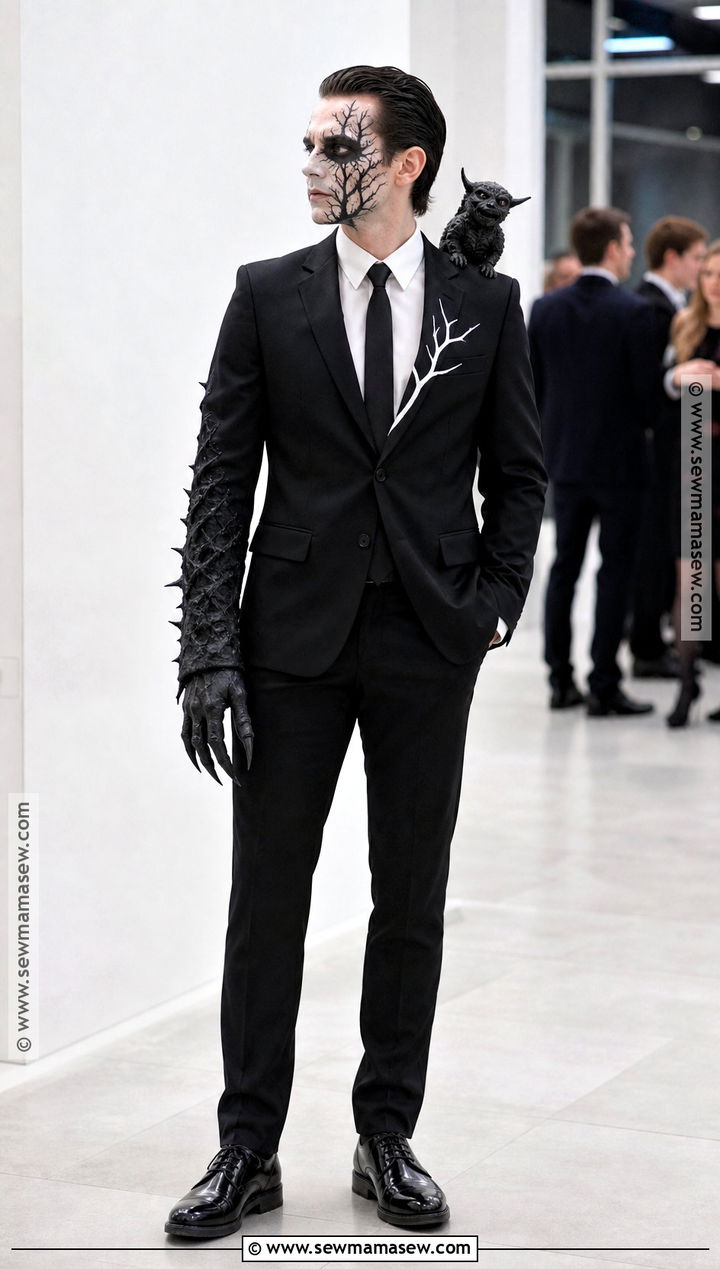 Venom Costume With Black Suit And Tie - 35 venom costume ideas