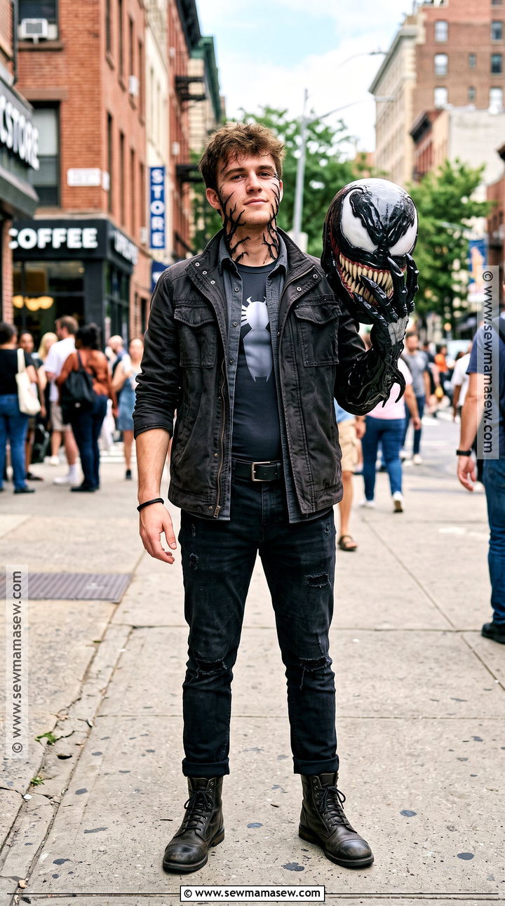 Venom Mask Reveal Cosplay - 30 venom cosplay ideas