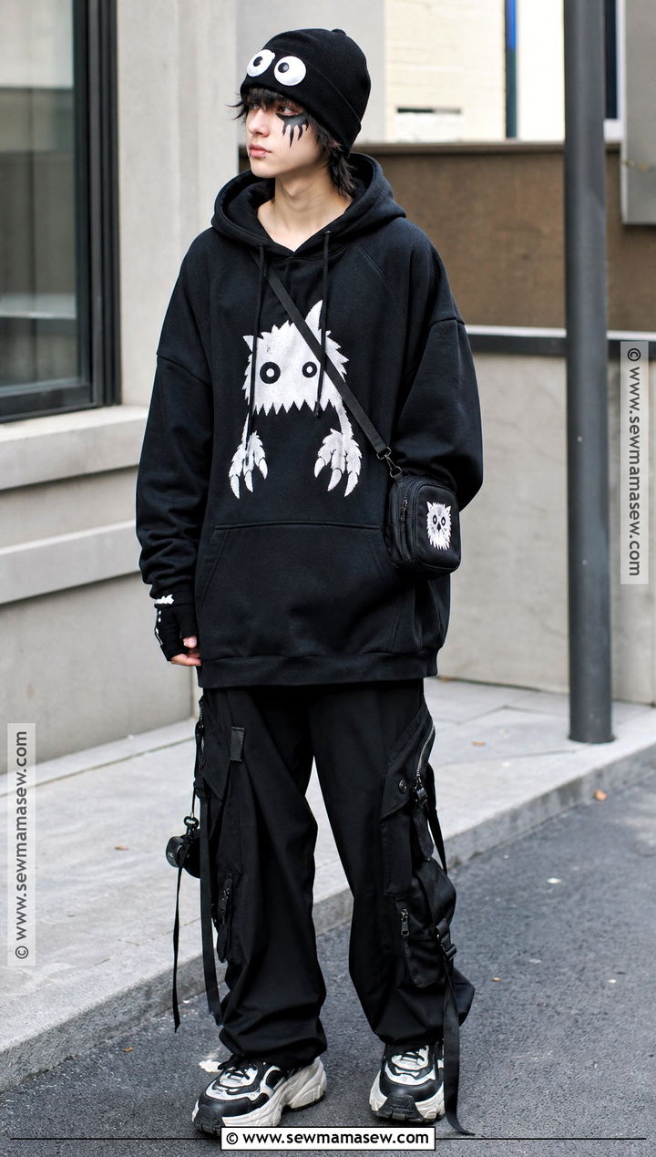 Venom Streetwear Costume With Oversized Hoodie - 35 venom costume ideas