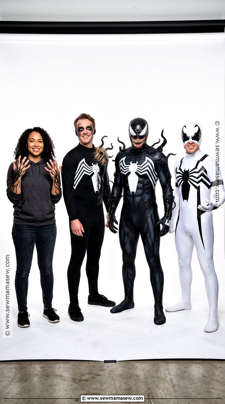 Venom Transformation Group Cosplay - 30 venom cosplay ideas