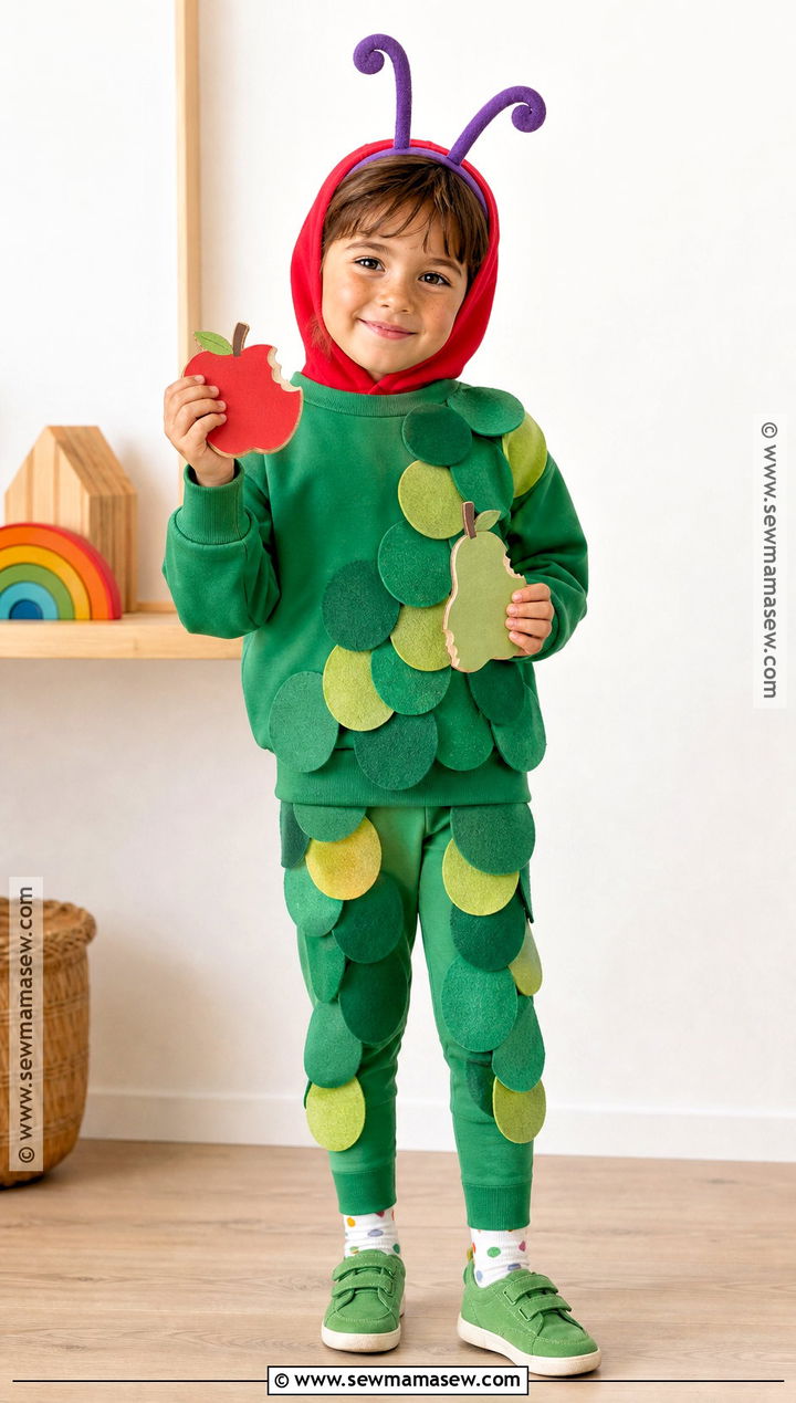 Very Hungry Caterpillar Costume With Colorful Circles - 45 world book day costumes