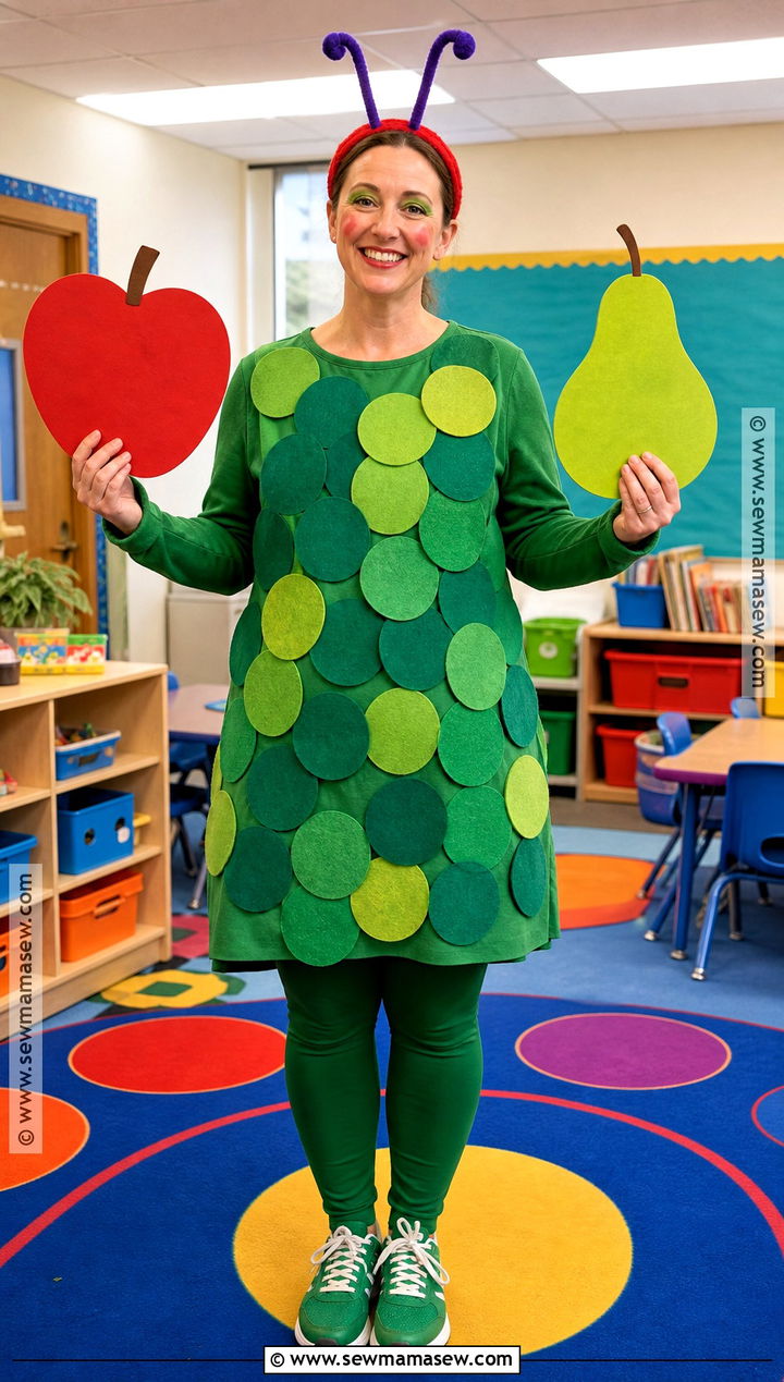 Very Hungry Caterpillar Costume With Colorful Tunic - 30 storybook character costumes for teachers