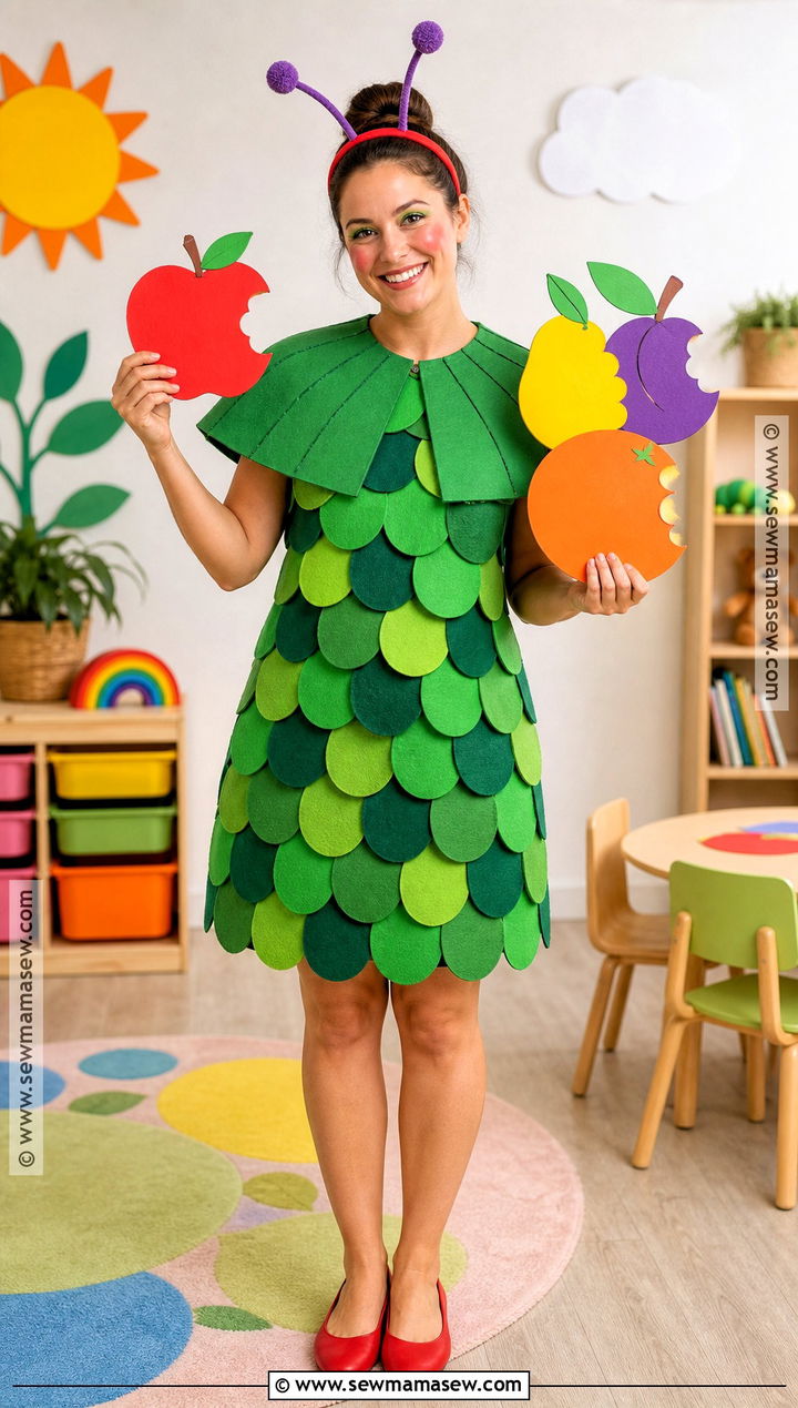 Very Hungry Caterpillar Costume With Colorful Wings - 30 teacher book character costumes