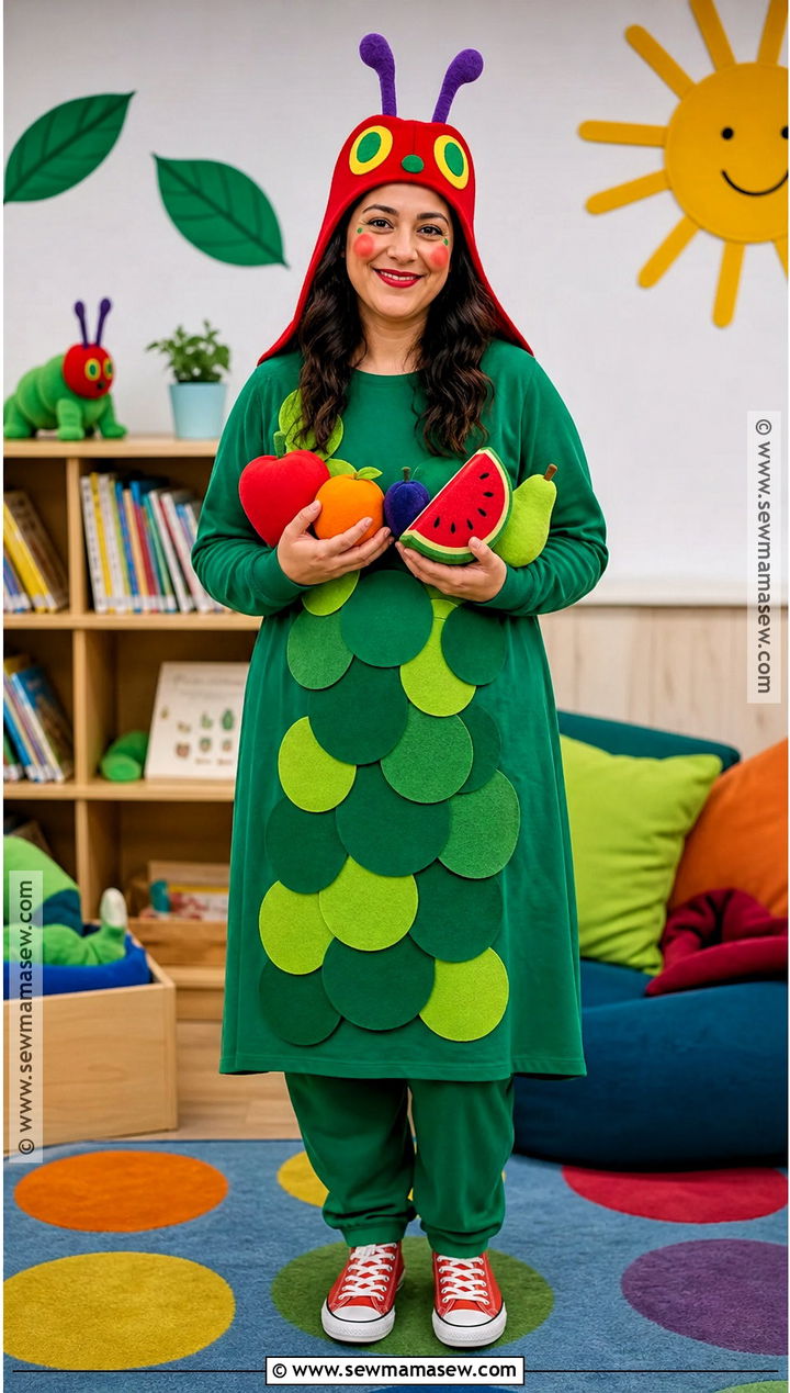Very Hungry Caterpillar Costume With Green Layers - 35 book week costumes for teachers