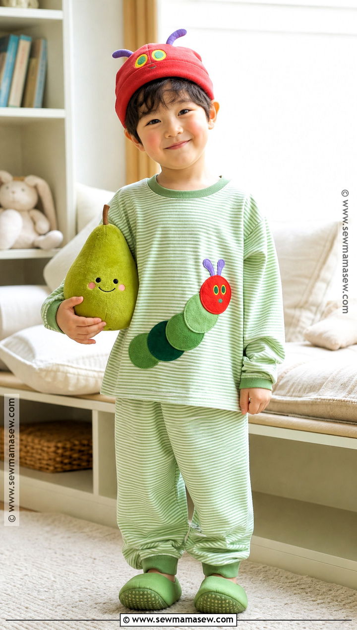 Very Hungry Caterpillar Pajama Costume - 30 the very hungry caterpillar costume ideas