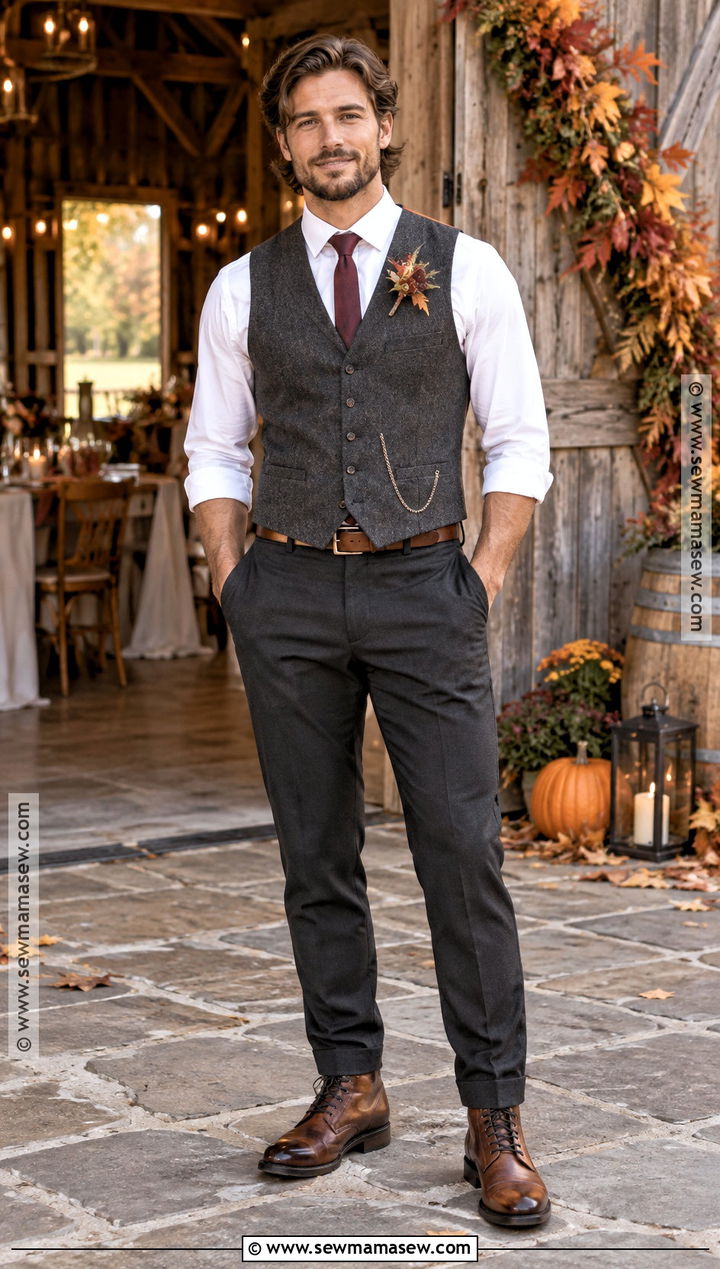 Vest And Trousers October Groom Attire - 15 october groom attire ideas