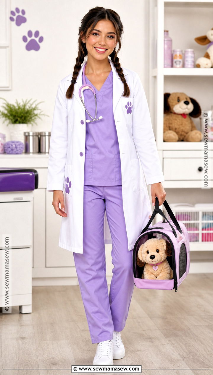 Veterinarian Barbie Costume - 30 barbie halloween costume ideas