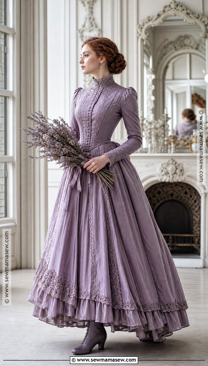 Victoria Everglot Purple Dress Costume - 35 tim burton halloween costumes